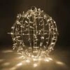 Warm White LED, Commercial Mega Sphere Christmas Light Ball, Fold Flat -Xmas Lights Store InUse Megasphere WW 20in ground