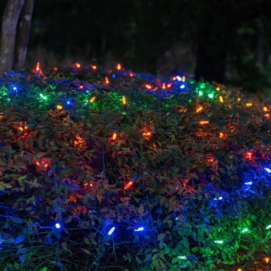 M5 Multicolor LED Net Lights, Green Wire 100 Lights, 4' X 6' Net 7 M5 Multicolor LED Net Lights, Green Wire 100 Lights, 4' X 6' Net - Image 5