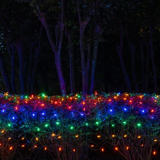 M5 Multicolor LED Net Lights, Green Wire 100 Lights, 4' X 6' Net 9 M5 Multicolor LED Net Lights, Green Wire 100 Lights, 4' X 6' Net - Image 7