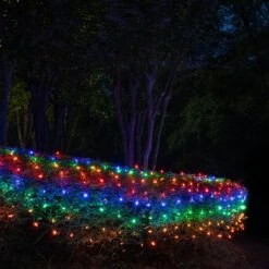 M5 Multicolor LED Net Lights, Green Wire 100 Lights, 4' X 6' Net 10 M5 Multicolor LED Net Lights, Green Wire 100 Lights, 4' X 6' Net -Xmas Lights Store LED M5 Multi Net Lights Night 05168a