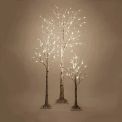 Warm White LED Birch Tree 10 Warm White LED Birch Tree -Xmas Lights Store LED White Birch Tree Glow 2969a