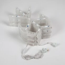 LED Folding Snowflake, Blue And Cool White Lights 36 In, 105 Lights -Xmas Lights Store LED Blue CW Fold Flat Snowflake 0480