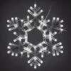 LED Folding Snowflake, Cool White Twinkle Lights 20 In, 70 Lights -Xmas Lights Store LED CW Fold Flat Snowflake 0433 Glow Twinkle