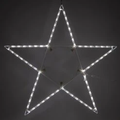 LED 5 Point Folding Star, Cool White Lights