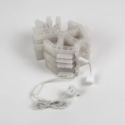 LED Folding Snowflake, Warm White Lights 20 In, 70 Lights -Xmas Lights Store LED Fold Flat Snowflake 0490 1