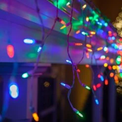M5 Multicolor Color Change LED Icicle Lights 4.5 Ft. Lighted Length, 50 Lights 12 M5 Multicolor Color Change LED Icicle Lights 4.5 Ft. Lighted Length, 50 Lights -Xmas Lights Store M5 color change icicle lights 6369