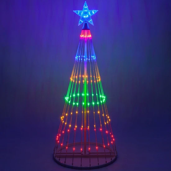 Multicolor LED Animated Lightshow Outdoor Christmas Tree 3 Multicolor LED Animated Lightshow Outdoor Christmas Tree