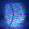 150' Multi: Red, Blue, Green, Yellow LED Rope Light, 2 Wire 1/2", 120 Volt -Xmas Lights Store Multi LED 150ft Rope Light Spool Glow 8857