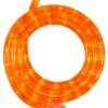 18' Orange LED Rope Light, 2 Wire 1/2, 120 Volt -Xmas Lights Store Orange LED 18ft Rope Light Kit 8076