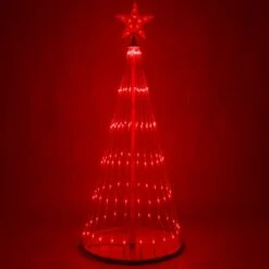 Red LED Animated Lightshow Outdoor Christmas Tree