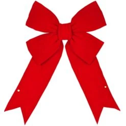 Red Imperial 3D Velvet Christmas Bow