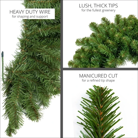 Sequoia Fir Prelit Commercial LED Christmas Garland, Warm White Lights 6 Sequoia Fir Prelit Commercial LED Christmas Garland, Warm White Lights - Image 4