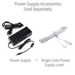 Champagne Warm White 24V LED Strip Light -Xmas Lights Store Single Color Power Supply Info 2