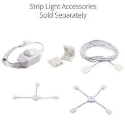 Sun Warm White 24V LED Strip Light 10 Sun Warm White 24V LED Strip Light -Xmas Lights Store Single Color Strip Light Accessories 1