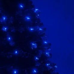 T5 Blue LED Christmas Tree Lights 50 Lights, 25.5 Feet 14 T5 Blue LED Christmas Tree Lights 50 Lights, 25.5 Feet -Xmas Lights Store T5 Blue LED String Lights Tree 7125