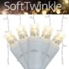 Warm White SoftTwinkle LED Curtain Lights 5.5 Ft. Lighted Length, 150 Lights -Xmas Lights Store Warm White SoftTwinkle Icicle Product