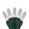 T5 Warm White LED Christmas Tree Lights -Xmas Lights Store Warm White T5 LED Mini Lights Green Wire 7458