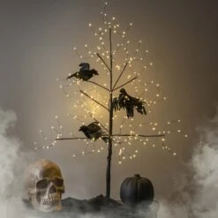 Black Fairy Light LED Tree -Xmas Lights Store black fairy tree with skull compressed
