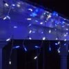 M5 Blue, White LED Icicle Lights 7 Ft. Lighted Length, 70 Lights -Xmas Lights Store blue white led icicle lights 6864 1014
