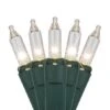 100 Clear Twinkle Christmas Tree Mini Lights, 6" Spacing, Green Wire -Xmas Lights Store clear mini lights standard twinkle kringle traditons 1013