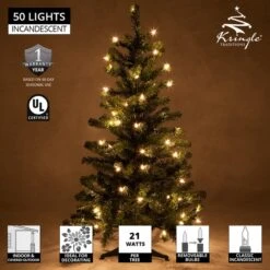 3' Douglas Fir Tabletop Christmas Tree, 50 Clear Lamps -Xmas Lights Store features 3ft douglas fir tabletop christmas tree incan clear 2