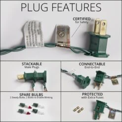 Sequoia Fir Prelit Commercial Christmas Wreath, Clear Lights 15 Sequoia Fir Prelit Commercial Christmas Wreath, Clear Lights -Xmas Lights Store incan garland plug green wire