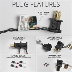 Orange, Purple Halloween Icicle Lights, Black Wire 8.5 Ft. Lighted Length, 150 Lights 15 Orange, Purple Halloween Icicle Lights, Black Wire 8.5 Ft. Lighted Length, 150 Lights -Xmas Lights Store incandescent Plug Black Standard mini lights