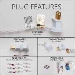 Clear Curtain Lights, White Wire 5.5 Ft. Lighted Length, 150 Lights -Xmas Lights Store incandescent icicle lights white wire featuregraphic plugs