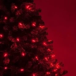 M5 Red LED Christmas Lights 70 Lights, 24 Feet 16 M5 Red LED Christmas Lights 70 Lights, 24 Feet -Xmas Lights Store inuse2 led string lights m5 red 70ct 4spacing