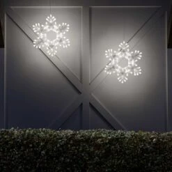 LED Folding Snowflake, Cool White Twinkle Lights 20 In, 70 Lights -Xmas Lights Store life motif folding snowflake 20 inch cool white