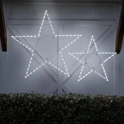 LED 5 Point Folding Star, Cool White Lights -Xmas Lights Store life motif folding star 32 48 inch cool white 2