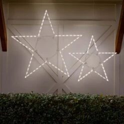 LED 5 Point Folding Star, Warm White Lights -Xmas Lights Store life motif folding star 32 48 inch warm white