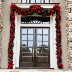 Olympia Pine Commercial Unlit Christmas Garland -Xmas Lights Store lifestyle olympia garland 9x14 door