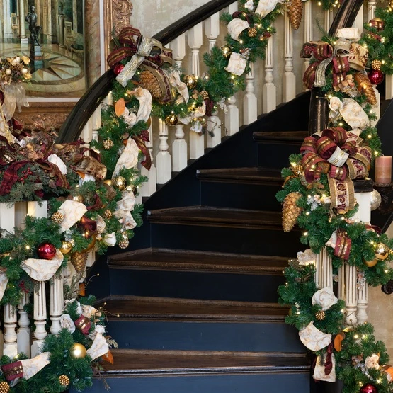 Olympia Pine Prelit Commercial LED Christmas Garland, Warm White Lights 7 Olympia Pine Prelit Commercial LED Christmas Garland, Warm White Lights - Image 5