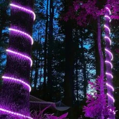 150' Purple LED Rope Light, 2 Wire 1/2", 120 Volt -Xmas Lights Store lifestyle rope light purple