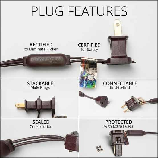 5mm Warm White LED StretchNet Pro Tree Wrap Lights, Brown Wire 9 5mm Warm White LED StretchNet Pro Tree Wrap Lights, Brown Wire - Image 7