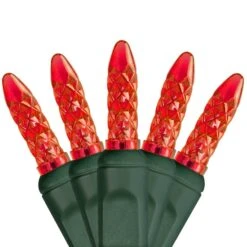 M5 Red LED Christmas Lights 70 Lights, 24 Feet