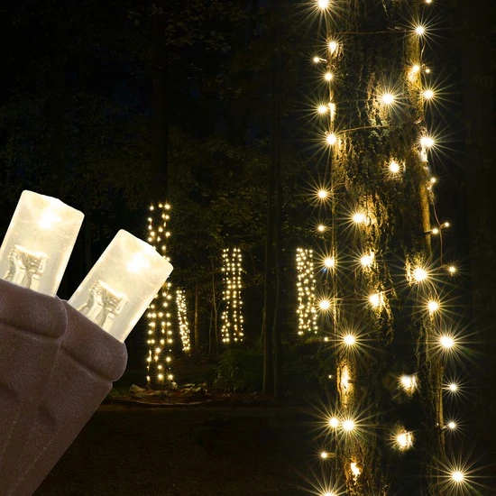 5mm Warm White LED StretchNet Pro Tree Wrap Lights, Brown Wire 3 5mm Warm White LED StretchNet Pro Tree Wrap Lights, Brown Wire