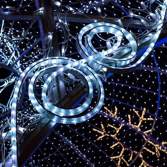 18' Cool White LED Rope Light, 2 Wire 1/2", 120 Volt 5 18' Cool White LED Rope Light, 2 Wire 1/2", 120 Volt - Image 3