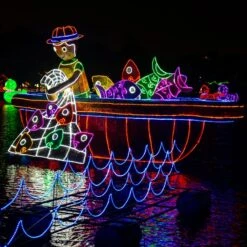 150' Blue LED Rope Light, 2 Wire 1/2", 120 Volt -Xmas Lights Store rope light blue waves many colors