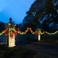 Sequoia Fir Prelit Commercial LED Christmas Garland, Warm White Lights 16 Sequoia Fir Prelit Commercial LED Christmas Garland, Warm White Lights -Xmas Lights Store sequoia lifestyle LED2