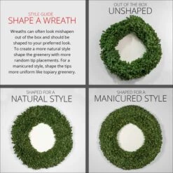 Sequoia Fir Prelit Commercial LED Christmas Wreath, Warm White Lights -Xmas Lights Store sequoia support shaping 4