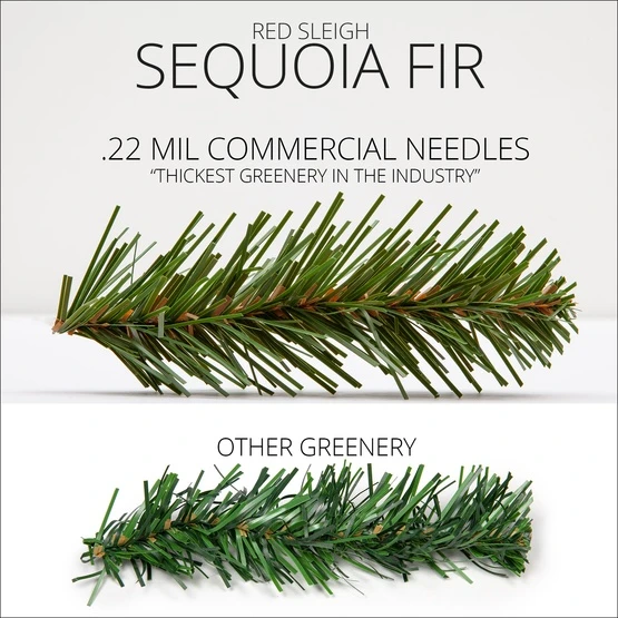 Sequoia Fir Prelit Commercial Christmas Wreath, Clear Lights 5 Sequoia Fir Prelit Commercial Christmas Wreath, Clear Lights - Image 3