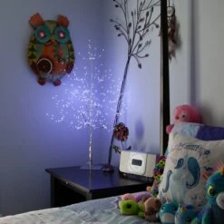 Silver Fairy Light LED Tree -Xmas Lights Store silver fairy light tree kids