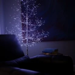 Silver Fairy Light LED Tree -Xmas Lights Store silver fairy light tree reading chair