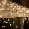 M5 Warm White LED Icicle Lights 7 Ft. Lighted Length, 70 Lights -Xmas Lights Store white led icicle lights 6382 1014
